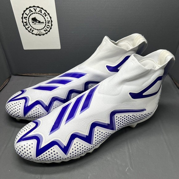 Adidas Freak Ultra 22 Boost Football Cleats White Purple GW2927 Men Sz 13.5 NEW main image 5